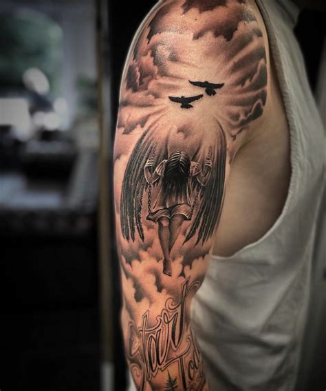 Fallen angel tattoo